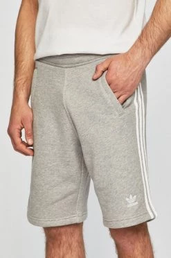 Ανδρικά Σορτς Adidas Originals - Παντελόνι DH5803 ανοιχτό γκρι