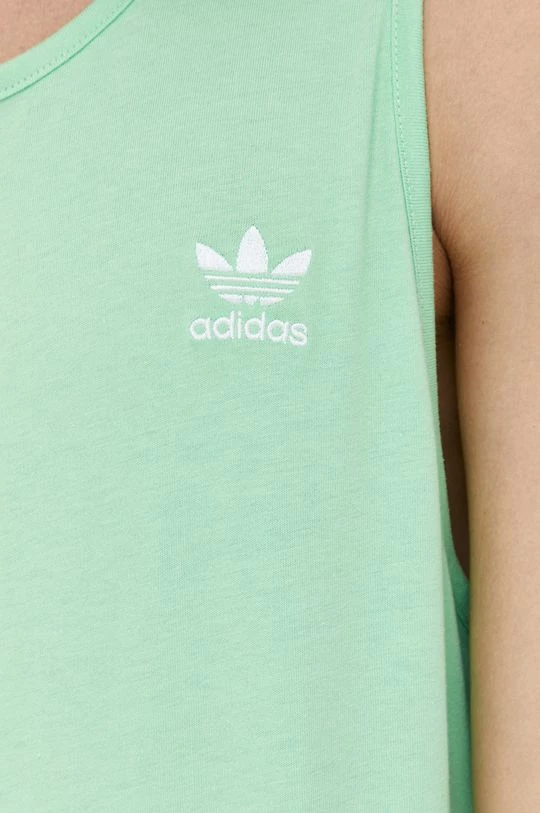 Ανδρικά Αμάνικα Βαμβακερό μπλουζάκι Adidas Originals πράσινο - Image 5
