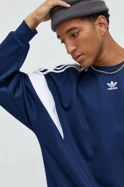Ανδρικά Χωρίς φερμουάρ Μπλούζα Adidas Originals ναυτικό μπλε,
