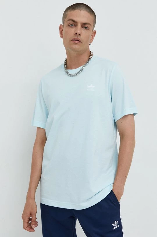 Ανδρικά Μπλουζάκια Βαμβακερό μπλουζάκι Adidas Originals μπλε