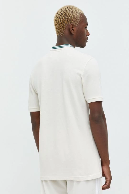 Ανδρικά Πόλο μπλουζάκια Βαμβακερό μπλουζάκι πόλο Adidas Originals μπεζ - Image 3