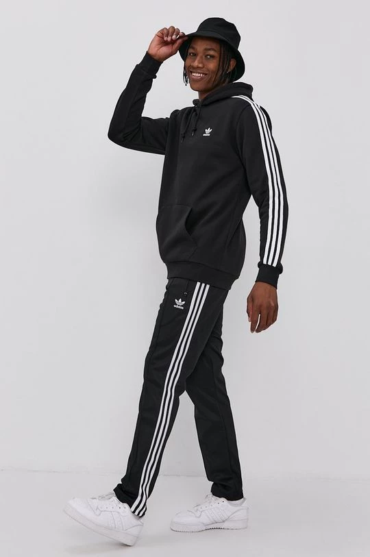 Ανδρικά Χωρίς φερμουάρ Μπλούζα Adidas Originals χρώμα: μαύρο
