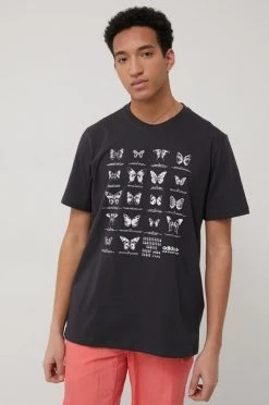 Ανδρικά Μπλουζάκια Βαμβακερό μπλουζάκι Adidas Originals γκρι