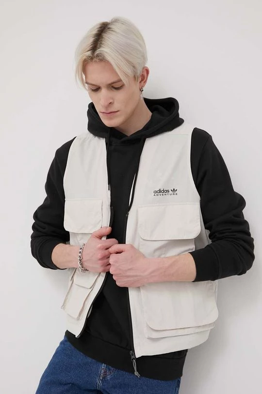 Ανδρικά Γιλέκα Αμάνικο μπουφάν Adidas Originals χρώμα: μπεζ