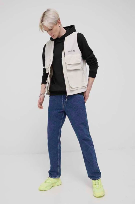 Ανδρικά Γιλέκα Αμάνικο μπουφάν Adidas Originals χρώμα: μπεζ - Image 2