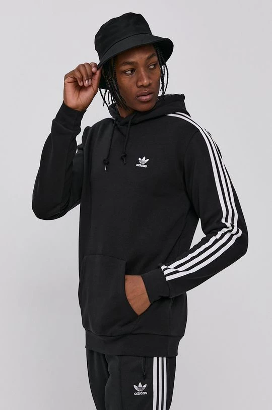 Ανδρικά Χωρίς φερμουάρ Μπλούζα Adidas Originals χρώμα: μαύρο - Image 2