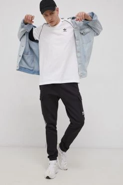 Ανδρικά Μπλουζάκια Βαμβακερό μπλουζάκι Adidas Originals άσπρο