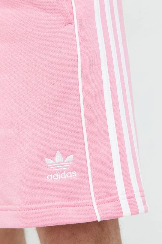 Ανδρικά Σορτς Βαμβακερό σορτσάκι Adidas Originals ροζ - Image 4