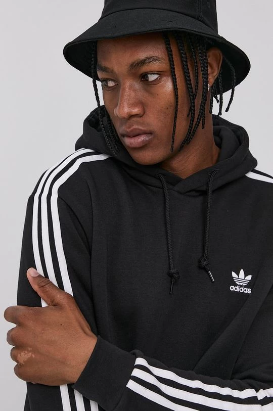 Ανδρικά Χωρίς φερμουάρ Μπλούζα Adidas Originals χρώμα: μαύρο - Image 4