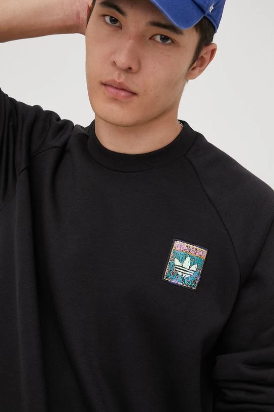 Ανδρικά Χωρίς φερμουάρ Μπλούζα Adidas Originals μαύρο, - Image 4