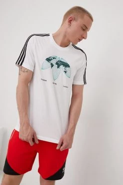 Ανδρικά Μπλουζάκια Βαμβακερό μπλουζάκι Adidas Originals άσπρο