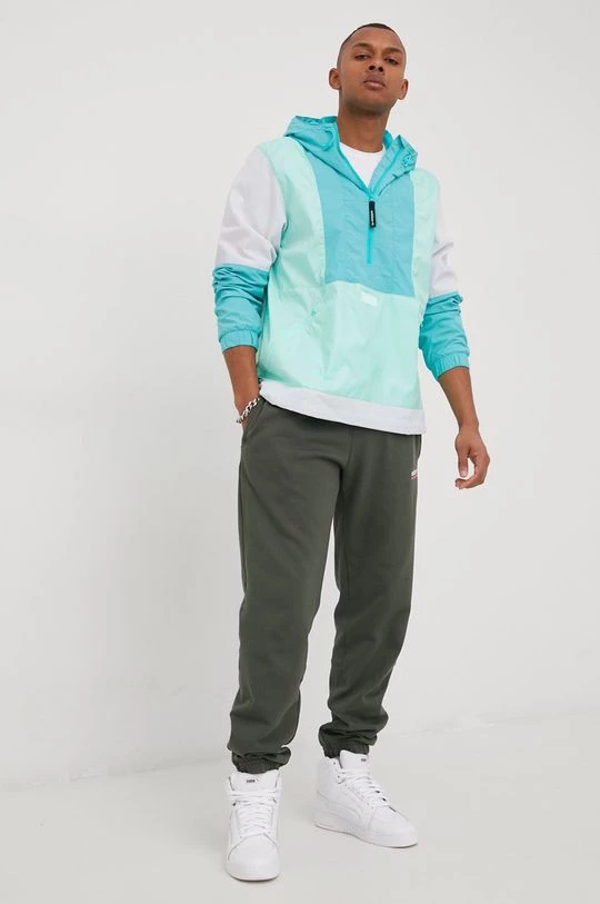 Ανδρικά Κοντά μπουφάν Μπουφάν Adidas Originals χρώμα: τιρκουάζ, - Image 2