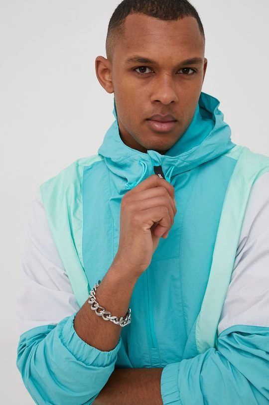 Ανδρικά Κοντά μπουφάν Μπουφάν Adidas Originals χρώμα: τιρκουάζ, - Image 4