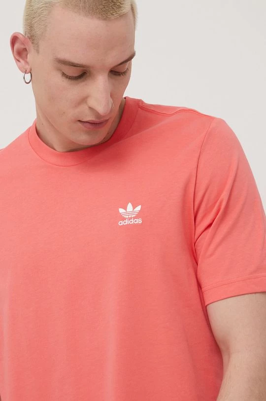 Ανδρικά Μπλουζάκια Βαμβακερό μπλουζάκι Adidas Originals Adicolor πορτοκαλί - Image 2