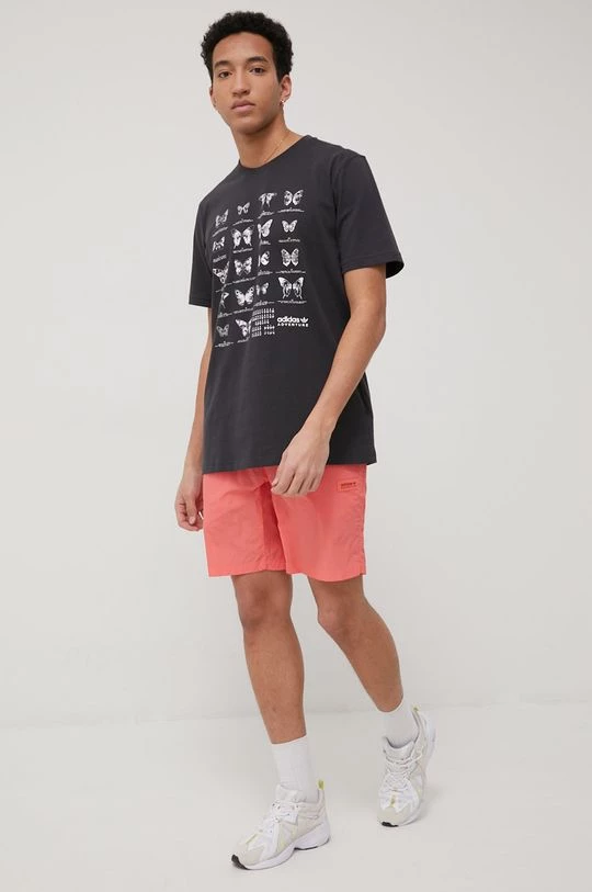 Ανδρικά Σορτς Adidas Originals χρώμα: ροζ - Image 2