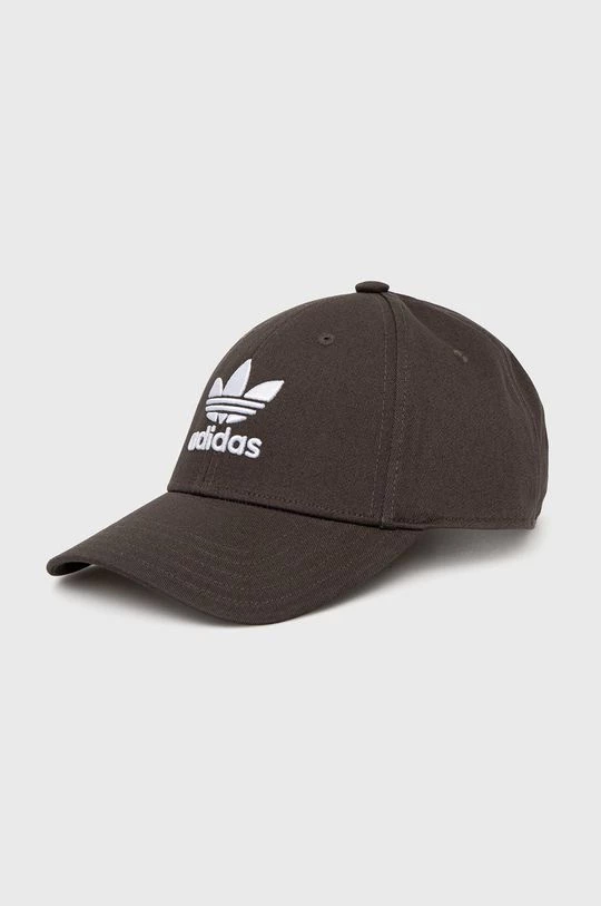 Ανδρικά Jockey Adidas Originals - Βαμβακερό καπέλο γκρί