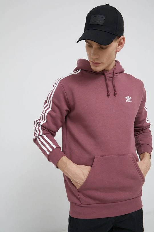 Ανδρικά Χωρίς φερμουάρ Μπλούζα Adidas Originals Adicolor χρώμα: ροζ