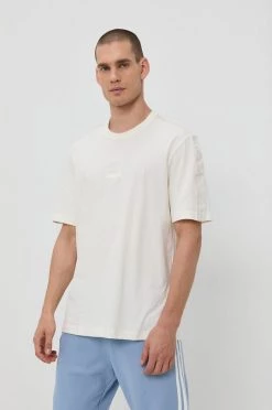 Ανδρικά Μπλουζάκια Βαμβακερό μπλουζάκι Adidas Originals κρεμ