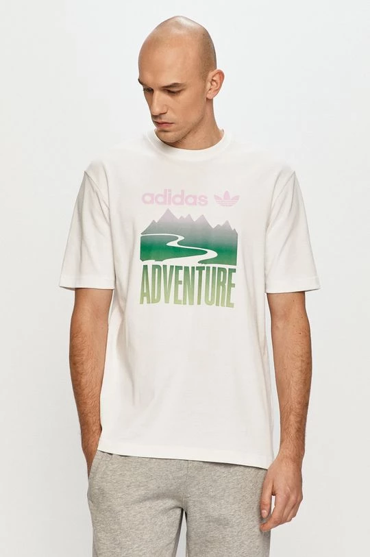 Ανδρικά Μπλουζάκια Adidas Originals - Μπλουζάκι λευκό