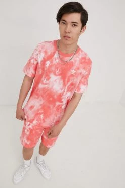 Ανδρικά Μπλουζάκια Βαμβακερό μπλουζάκι Adidas Originals Adicolor πορτοκαλί