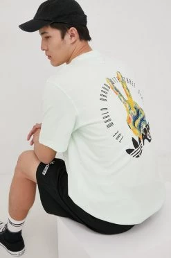 Ανδρικά Μπλουζάκια Βαμβακερό μπλουζάκι Adidas Originals πράσινο