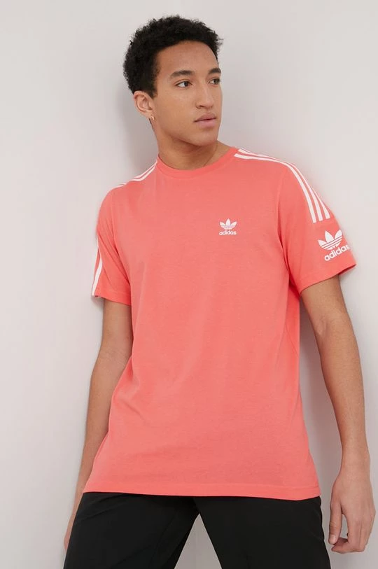 Ανδρικά Μπλουζάκια Βαμβακερό μπλουζάκι Adidas Originals Adicolor ροζ
