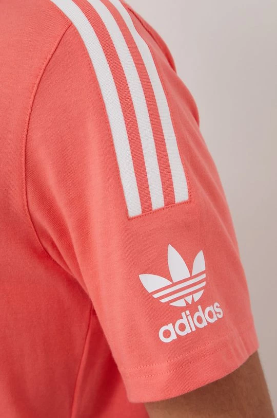 Ανδρικά Μπλουζάκια Βαμβακερό μπλουζάκι Adidas Originals Adicolor ροζ - Image 5