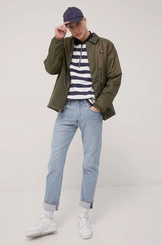 Ανδρικά Μακρυμάνικα Βαμβακερή μπλούζα με μακριά μανίκια Adidas Originals ναυτικό μπλε - Image 2