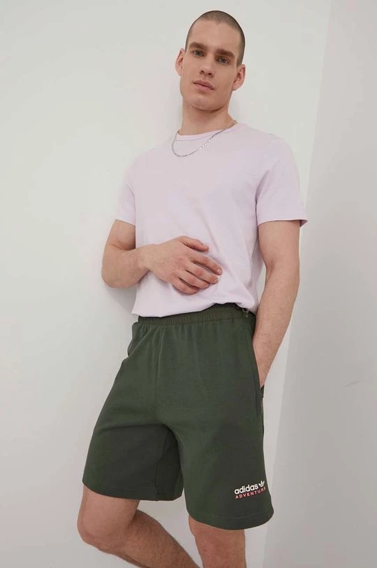 Ανδρικά Σορτς Adidas Originals χρώμα: πράσινο