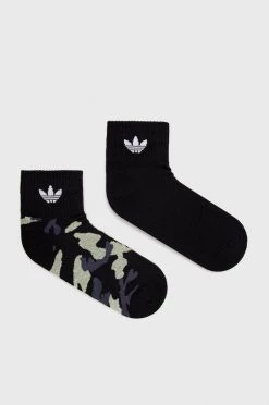 Κάλτσες Adidas Originals (2-pack) μαύρο
