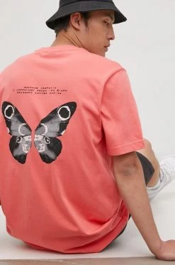 Ανδρικά Μπλουζάκια Βαμβακερό μπλουζάκι Adidas Originals ροζ