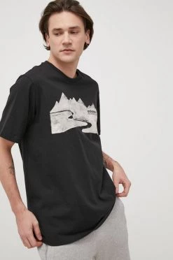 Ανδρικά Μπλουζάκια Adidas Originals - Βαμβακερό μπλουζάκι μαύρο