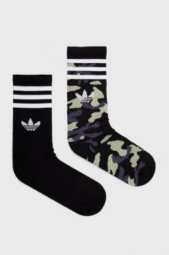 Ανδρικά Κάλτσες Adidas Originals (2-pack) χρώμα: μαύρο
