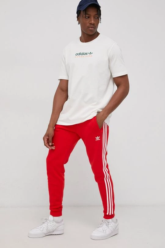 Ανδρικά Μπλουζάκια Βαμβακερό μπλουζάκι Adidas Originals κρεμ - Image 2