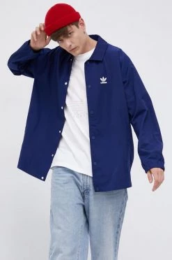 Ανδρικά Κοντά μπουφάν Μπουφάν Adidas Originals χρώμα: ναυτικό μπλε