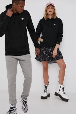 Χωρίς φερμουάρ Μπλούζα Adidas Originals μαύρο