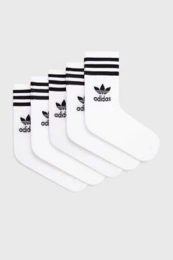 Κάλτσες Adidas Originals (5-pack) άσπρο