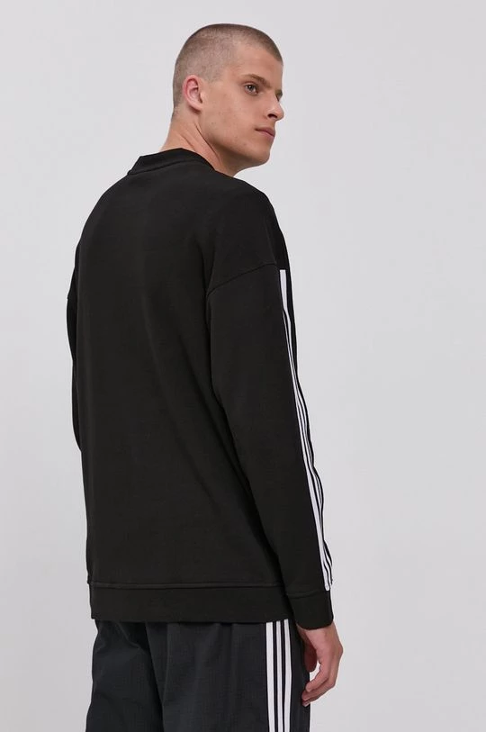 Χωρίς φερμουάρ Βαμβακερή μπλούζα Adidas Originals μαύρο - Image 4