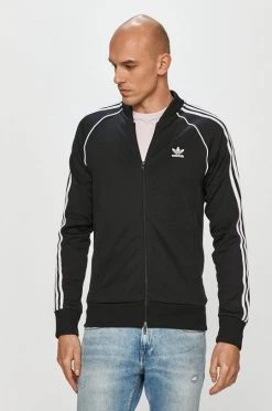 Ανδρικά Με φερμουάρ Adidas Originals - Μπλούζα μαύρο