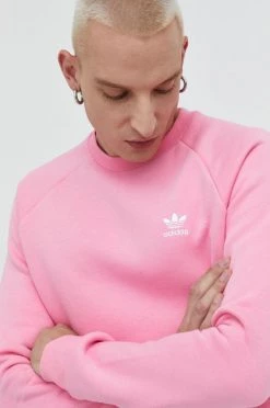 Ανδρικά Χωρίς φερμουάρ Μπλούζα Adidas Originals ροζ,