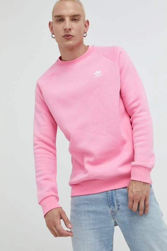 Ανδρικά Χωρίς φερμουάρ Μπλούζα Adidas Originals ροζ, - Image 4