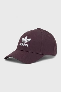 Jockey Βαμβακερό καπέλο του μπέιζμπολ Adidas Originals μοβ