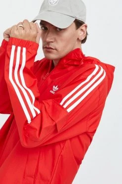 Ανδρικά Κοντά μπουφάν Μπουφάν Adidas Originals κόκκινο,
