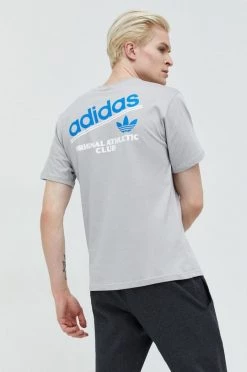 Ανδρικά Μπλουζάκια Βαμβακερό μπλουζάκι Adidas Originals γκρι