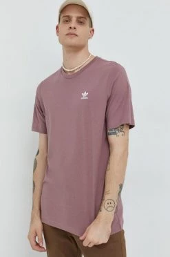 Ανδρικά Μπλουζάκια Βαμβακερό μπλουζάκι Adidas Originals μοβ