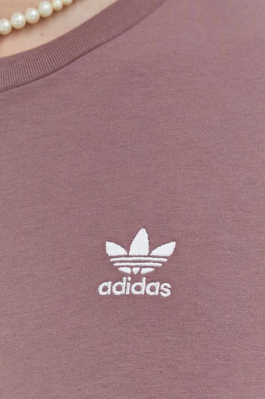Ανδρικά Μπλουζάκια Βαμβακερό μπλουζάκι Adidas Originals μοβ - Image 5