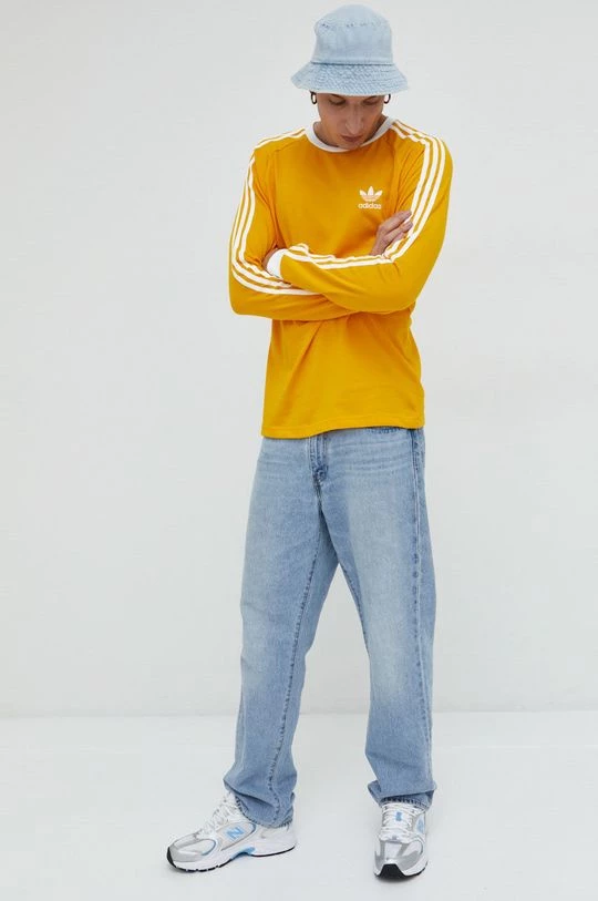 Ανδρικά Μακρυμάνικα Longsleeve Adidas Originals κίτρινο - Image 2