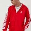 Ανδρικά Με φερμουάρ Μπλούζα Adidas Originals Adicolor κόκκινο