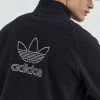 Ανδρικά Με φερμουάρ Μπλούζα Adidas Originals μαύρο,
