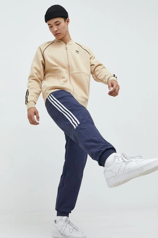 Ανδρικά Με φερμουάρ Μπλούζα Adidas Originals μπεζ, - Image 2